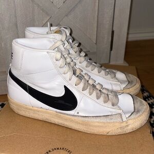 Nike White and Black Athletic Shoes